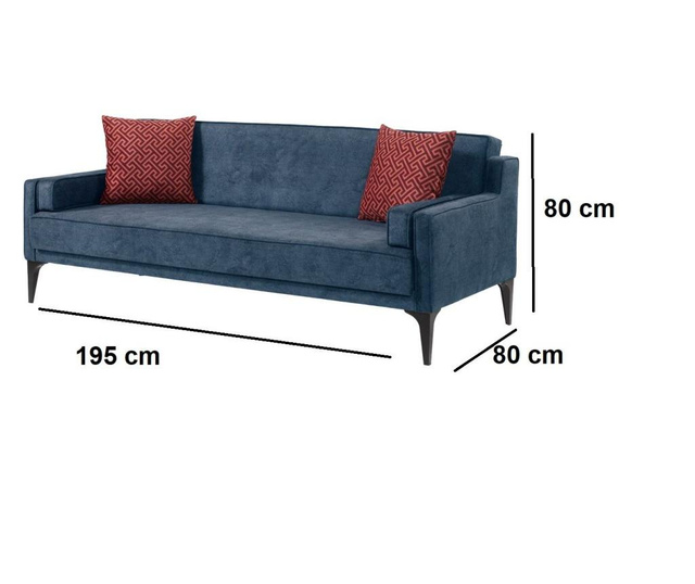 Doruk Háromszemélyes kihúzható kanapé