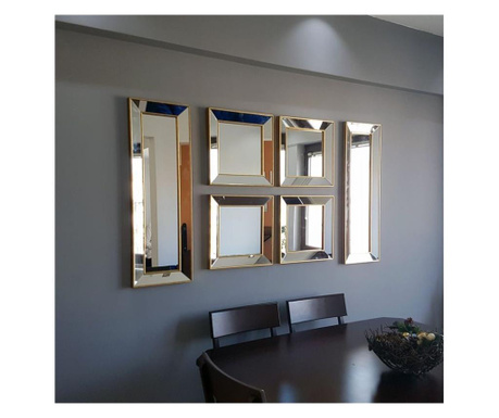 Комплект 6 огледала за стена