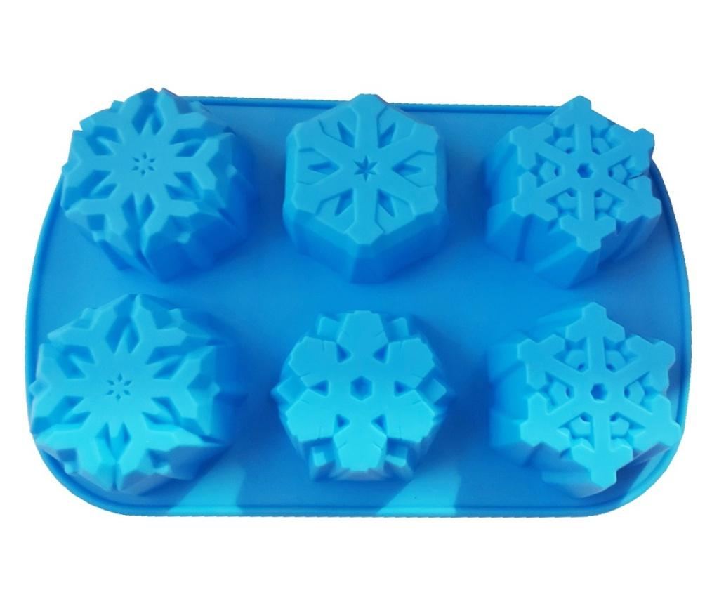 Forma silicon pentru prajituri, 6 cavitati, Fulgi de zapada, 154COF - 3
