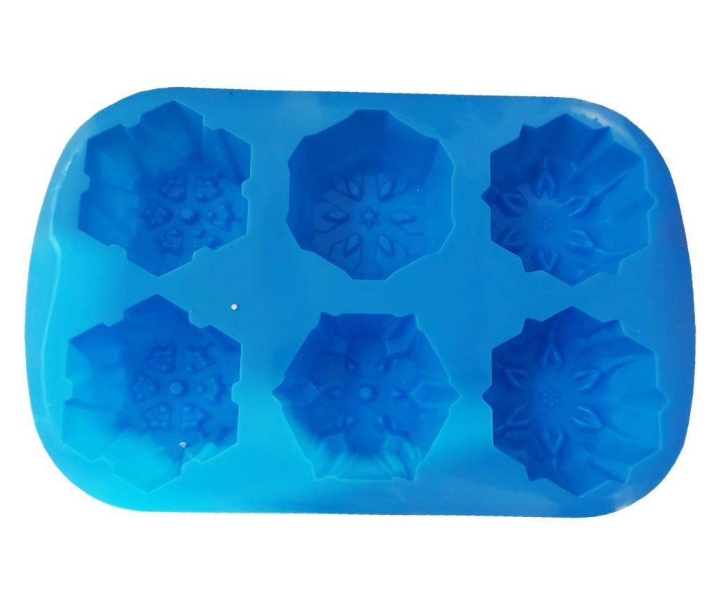 Forma silicon pentru prajituri, 6 cavitati, Fulgi de zapada, 154COF - 4
