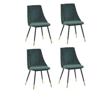 Set 4 scaune sufragerie Sani K312, Verde