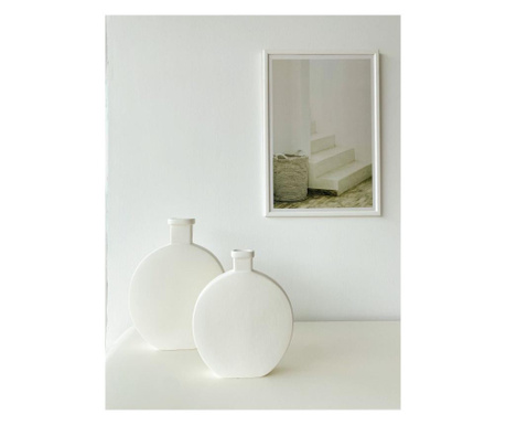 Vaza Oyo Concept, Matery, ceramica, 24x6x31 cm, alb