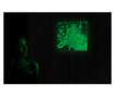 Tablou luminos in intuneric, GlowforHome, Cascada asa cum se vede de sus, 60 cm x 60 cm