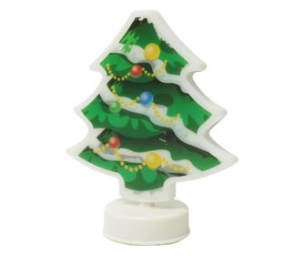 Decoratiune luminoasa 3D, Tip brad, cu baterii