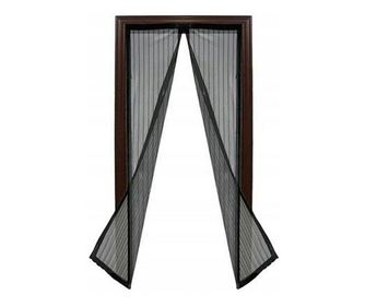 Plasa usa cu inchidere magnetica pentru insecte, dimensiuni 100x210cm, Gonga® Negru