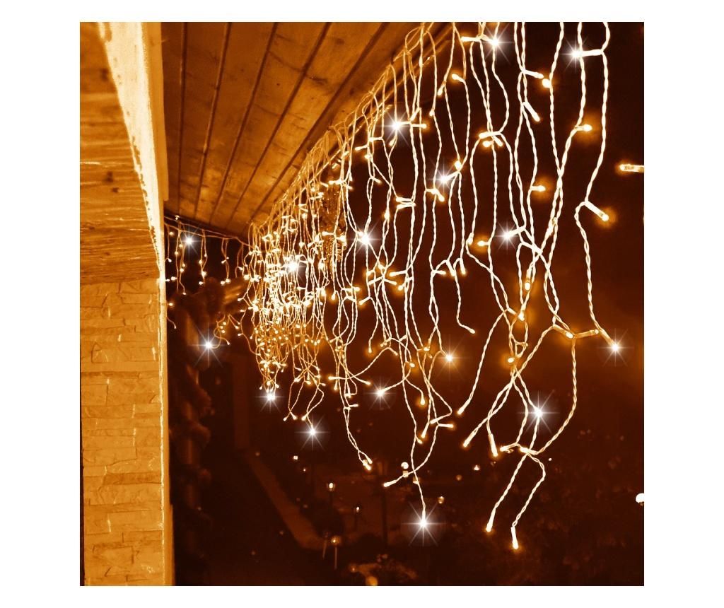 Φωτάκια Κουρτίνα με Λειτουργία Flash, 500 LED, 20m, Εσωτερικού/Εξωτερικού Χώρου, Κίτρινο Φως