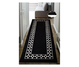Covor Chilai, Bague, 80x300 cm, negru