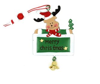 Božićni ukras Merry Christmas zeleni