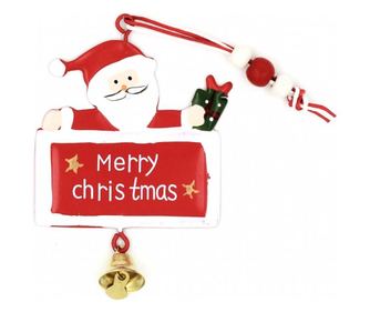 Božićni ukras Merry Christmas crveni