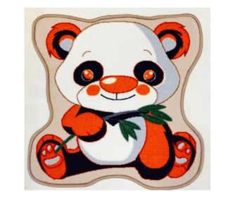 Covoras camera copii Davo Pro Panda nylon shape multicolor 65x65 cm