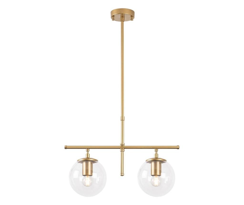 Lustra Fulgor, Roe, corp din metal, Incandescent, max. 40 W, E14, auriu, 52x15x76 cm