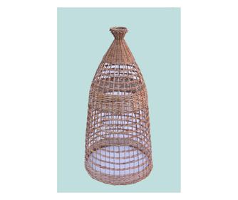 Decor abajur vertical laguna-impletit din rachita-design unic  30x110