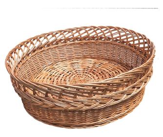 Cos rotund mare braturaie/depozitare rustic  60x20