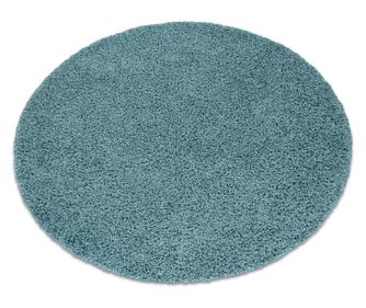 Szőnyeg SOFFI kör shaggy 5cm kék kerék 80 cm κύκλος 80 cm