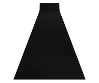 Csúszásgátló futó szőnyeg RUMBA egyszínű fekete 60 cm 60x120 cm 60x120 cm