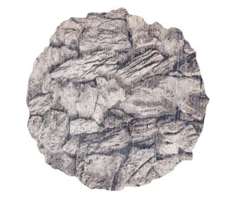 Moderní koberec TINE 75417B, nepravidelný tvar, Skála kámen krémový / šedá 195x195 cm  195x195 cm