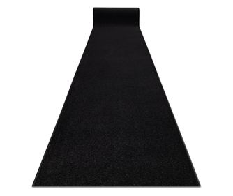 Пътеки KARMEL обикновен, едноцветен черно 200 cm 200x280 cm  200x280 см