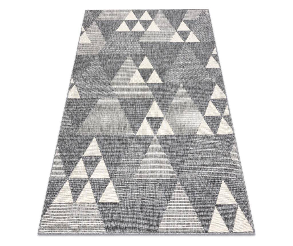  Szőnyeg SPRING 20409332 háromszögek szizál, hurkolt - szürke 200x290 cm 200x290 cm