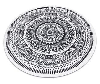 Szőnyeg FUN Napkin szalvéta kör - szürke kerék 140 cm κύκλος 140 cm