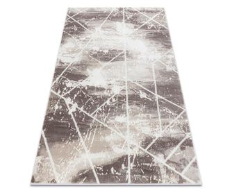 Koberec CORE 1818 Geometrický - Strukturální, dvě úrovně rouna, slonová kost / bílá 120x170 cm  120x170 cm