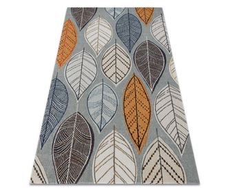 Covor modern MUNDO E0641 frunze exterior albastru / bej 120x170 cm  120x170 cm