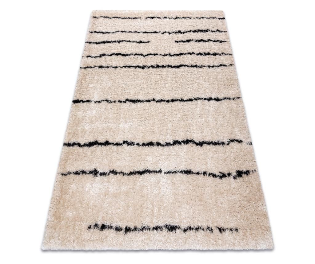 Covor FLUFFY 2371 shaggy dunga - krem / antracit 140x190 cm  140x190 cm