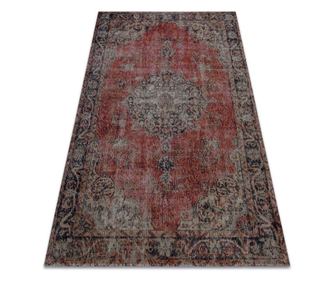 Modern szőnyeg MUNDO E0691 dísz, vintage szabadtéri piros / bézs 80x250 cm 80x250 cm