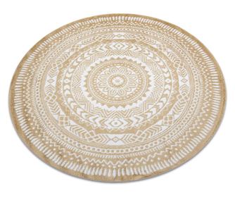 Килим FUN Napkin салфетка кръг - злато кръг 140 cm  κύκλος 140 см