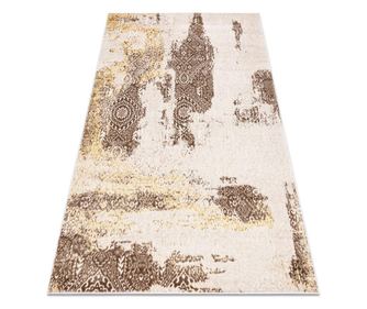 модерен MEFE килим 8731 розетка vintage - structural две нива на руно бежов 120x170 cm  120x170 см