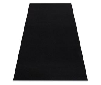 Килим противоплъзгаща основа RUMBA едноцветен черен 70x250 cm  70x250 см