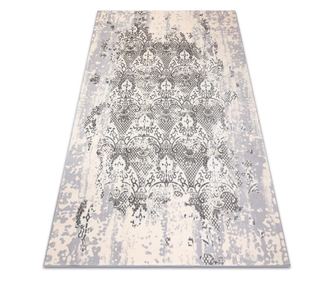 CORE szőnyeg W3824 Ornament Vintage - Structural, két szintű, krém / szürke 120x170 cm 120x170 cm