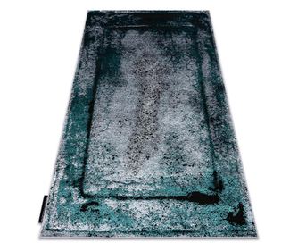 модерен DE LUXE килим 624 кадър - structural сив / зелен 120x170 cm  120x170 см