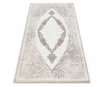Koberec CORE 8111 Ornament Vintage - Strukturální, dvě úrovně rouna, béžový 120x170 cm  120x170 cm
