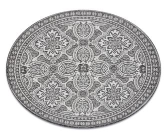 Covor sisal Loft 21193 Boho cerc fildes argintiu gri cerc 160 cm  P160 cm