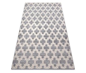 CORE szőnyeg W6764 Lóhere Marokkói Trellis - Structural, két szintű, szürke / krém 240x330 cm 240x330 cm