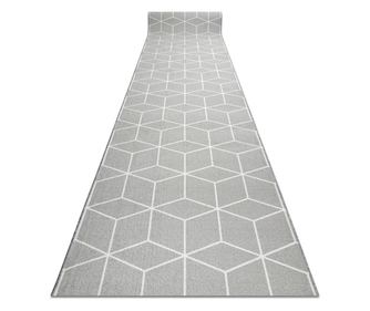 Csúszásgátló futó szőnyeg CUBE kocka, gumi szürke 120 cm 120x1050 cm 120x1050 cm