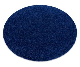 Χαλί soffi κύκλος δασύτριχος 5cm ναυτικό κύκλος 120 cm  κύκλος 120 cm