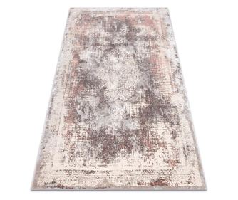 Koberec CORE W9784 Vintage růžice - strukturální dvě úrovně rouna, béžový / růžový 160x220 cm  160x220 cm