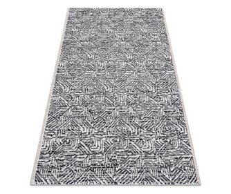 Килим COLOR 47373960 SISAL лабиринт сив / бежов 60x110 cm  60x110 см