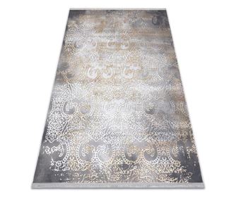 Covor LUCE 84 modern ornament vintage - structural gri / mustar 173x270 cm  173x270 cm