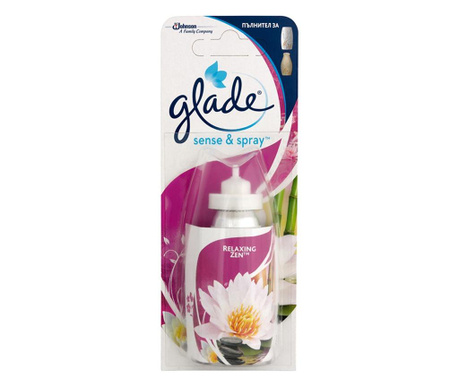 Glade Пълнител за ароматизатор Sense & Spray, релаксиращ зен, 18 ml