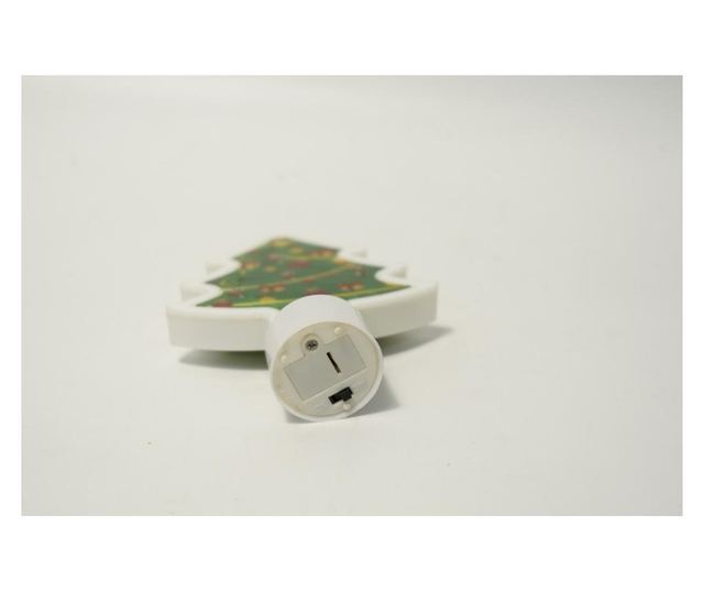 Decoratiune luminoasa 3D, Tip brad mic, cu baterii