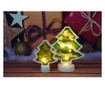 Decoratiune luminoasa 3D, Tip brad mic, cu baterii