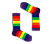 Set 3 perechi de sosete colorate unisex, one size, Multicolor
