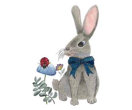 Ilustratie Art Print pentru copii ”Spring Bunny” A4