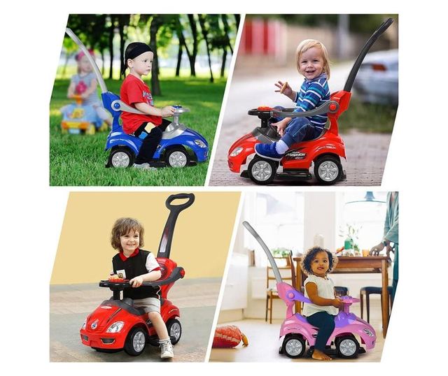 Masinuta 3 in 1, pentru copii , micmax BC8301 (rosu)
