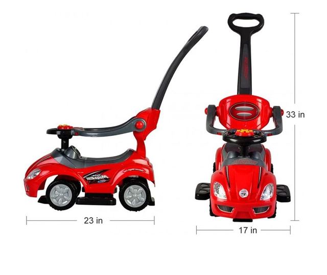 Masinuta 3 in 1, pentru copii , micmax BC8301 (rosu)