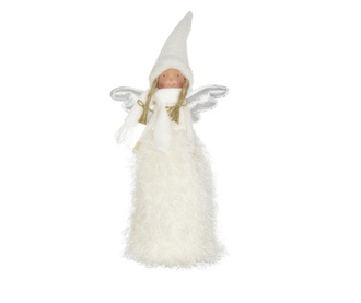 Figurina ingeras, vard de brad, alb, 20x46 cm