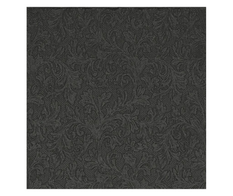 Servetele de masa, negru, Fiorentina, 33x33 cm