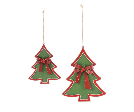 Комплект от 2 висящи декорации Christmas Tree